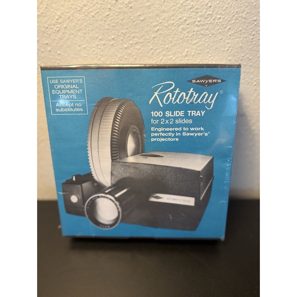 Sawyer's Rototray Projector Slide Tray 100 2x2 Brand New